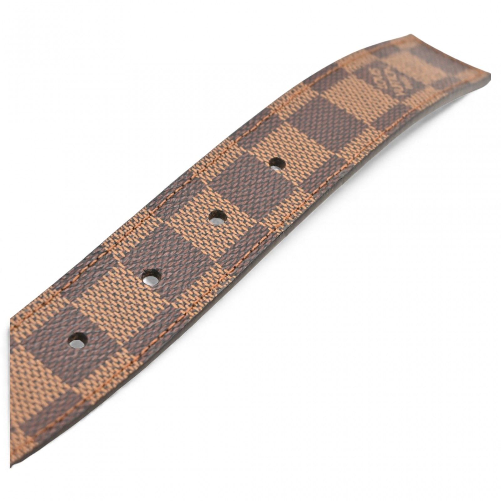 ルイヴィトン ダミエ サンチュール キャレ ベルト エベヌ 80 Bランク