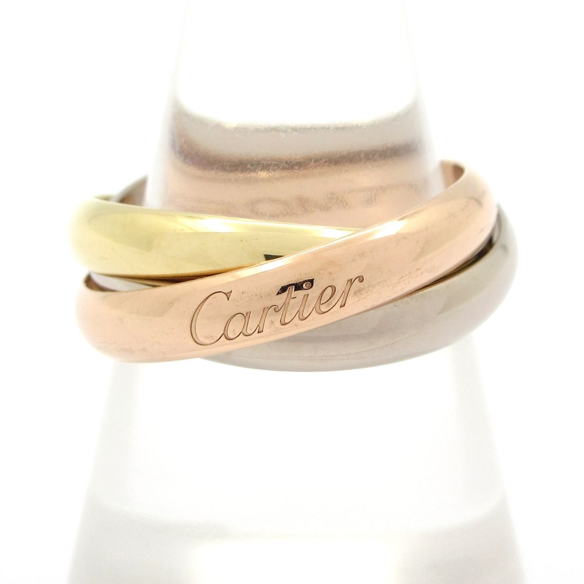 Cartier カルティエ 3連リング 56 トリニティ K 18スリー