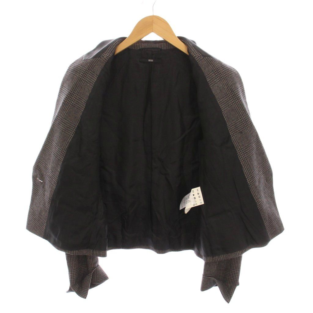ヒューゴボス HUGO BOSS テーラードジャケット グレンチェック ウール