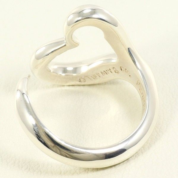 【美品】ティファニー オープンハート リング 指輪 11号 シルバー 925 ティファニー オープンハート シルバー リング ring 指輪 11号 総重量