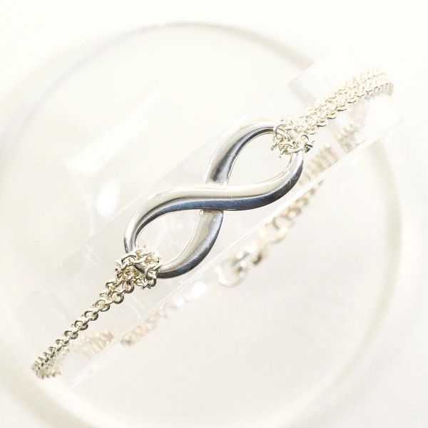 ティファニー インフィニティ シルバー ブレスレット bracelet 箱 総重量約3 0 g 約17 cm