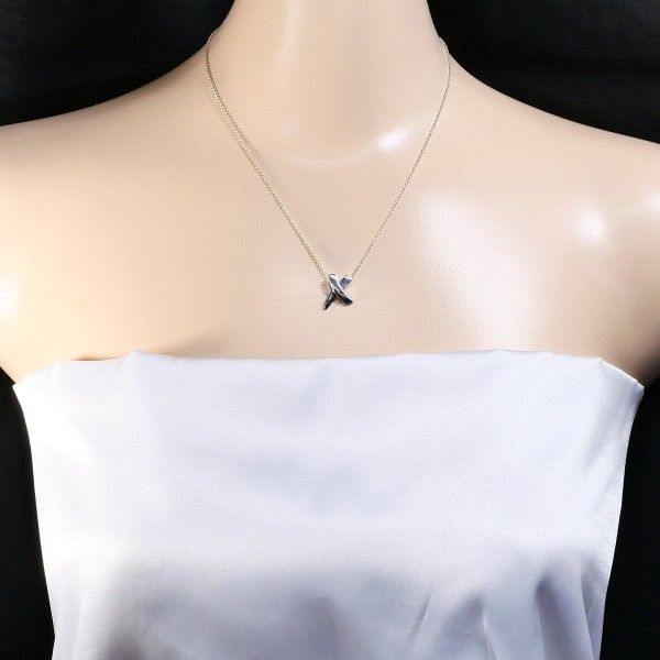 ティファニー キス シルバー ネックレス necklace 総重量約3.0g 約42cm