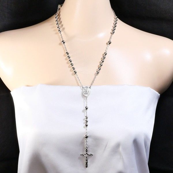 ドルチェ＆ガッバーナ ロザリオ シルバー ネックレス necklace 総重量