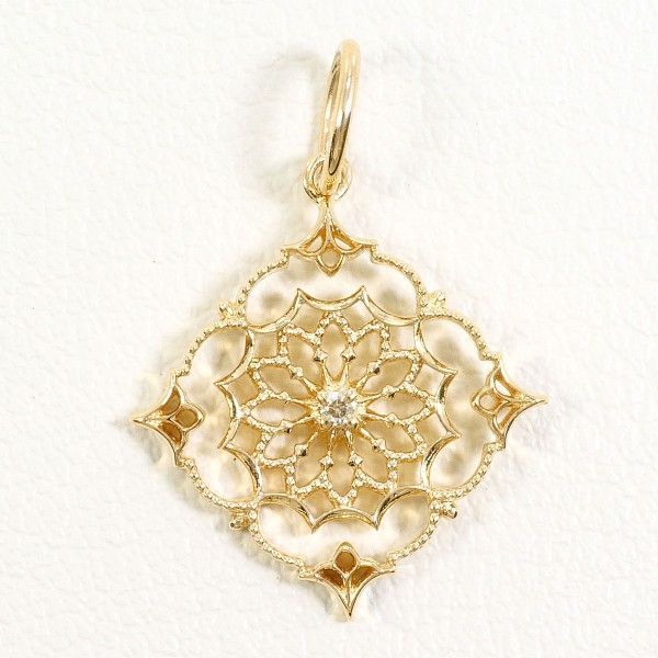 アガット K10YG ペンダントトップ pendant top 総重量約0.5g - メルカリ