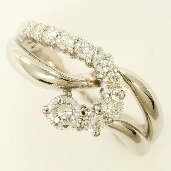 PT900 リング ring 指輪 13号 ダイヤ 0.72 鑑定書 総重量約9.6g - メルカリ