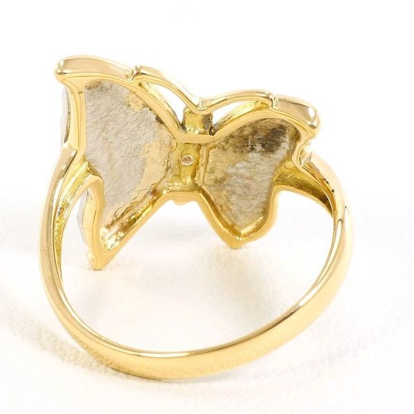 PT900 K18YG リング ring 指輪 13号 ダイヤ 0.02 総重量約4.7g - メルカリ