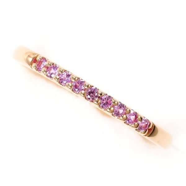 F*4様 現行品 K10PG クロス ピンクサファイア リング K10PG リング ring 指輪 5号 ピンクサファイア 総重量約0.9g - メルカリ