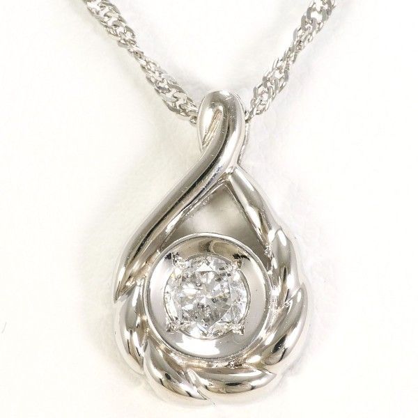 PT900 PT850 ネックレス necklace ダイヤ 0.34 鑑定書 総重量約6.0g 約