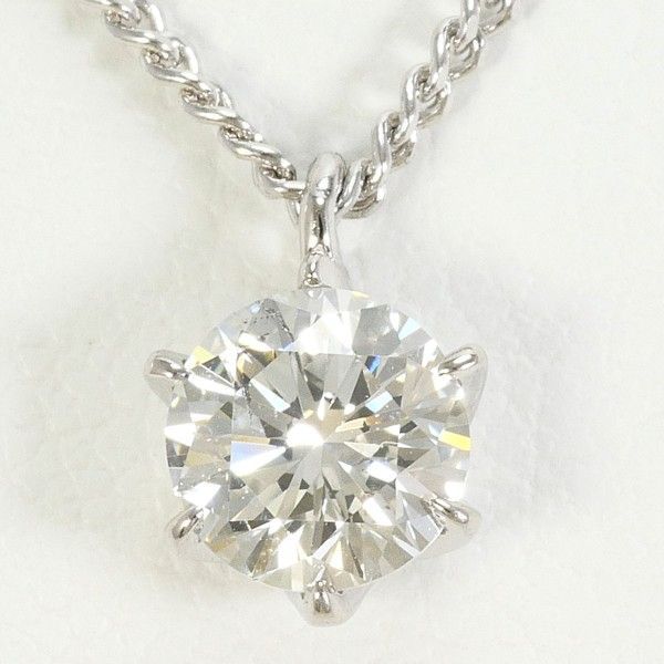 PT 900 850 ネックレス necklace ダイヤ 0 608 SI 2 鑑定書 総重量約4 g 約44 cm