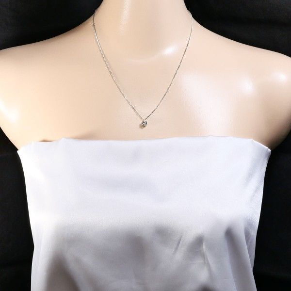 PT 900 850 ネックレス necklace ダイヤ 0 608 SI 2 鑑定書 総重量約4 g 約44 cm その他 アクセサリー レディース