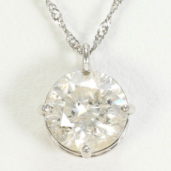 PT 900 850 ネックレス necklace ダイヤ 1.0 0.09 鑑別書 総重量約2.0 g 約41 cm