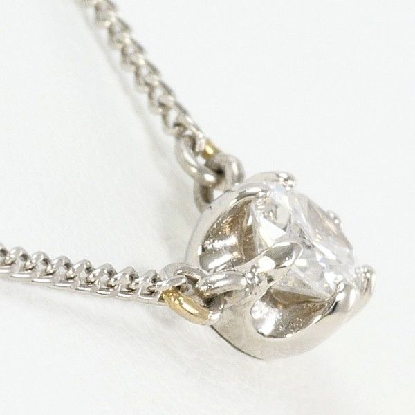 PT900 PT850 ネックレス necklace ダイヤ 0.28 鑑定書 総重量約2.8g 約