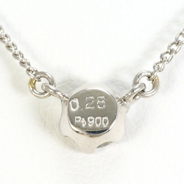 PT900 PT850 ネックレス necklace ダイヤ 0.28 鑑定書 総重量約2.8g 約