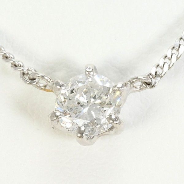 PT 900 850 ネックレス necklace ダイヤ 約0.6 鑑定書 総重量約4.4 g 約41 cm