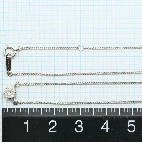 PT900 PT850 ネックレス necklace ダイヤ 0.28 鑑定書 総重量約2.8g 約