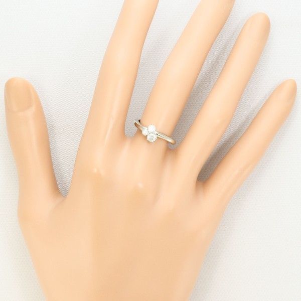 K14WG リング ring 指輪 9号 ダイヤ 0.30 総重量約1.7g - メルカリ