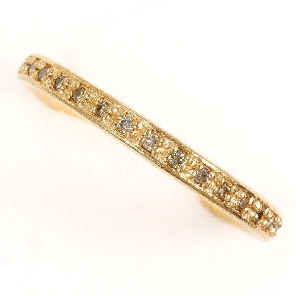 シエナロゼ K 10 YG リング ring 指輪 11号 ブラウンダイヤ 0 085 総重量約1 4 g