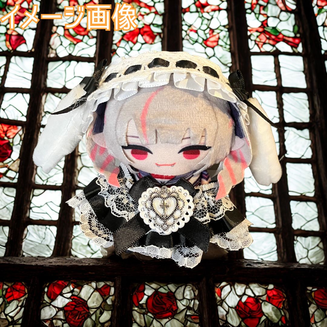 10cm】メイド服セット ウサ耳 ぬい活 コーデ 推しぬい ぬいぐるみ 推し