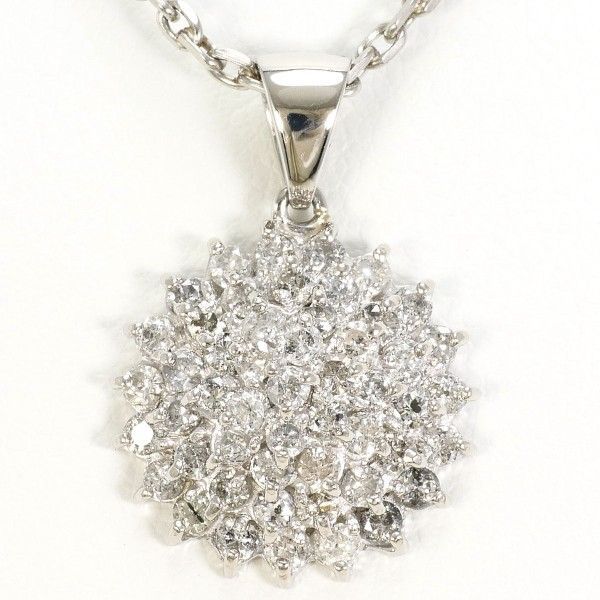 PT900 PT850 ネックレス necklace ダイヤ 1.00 カード鑑別書 総重量約