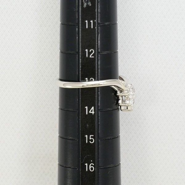 PT900 リング ring 指輪 13号 ダイヤ 0.43 カード鑑別書 総重量約4.9g