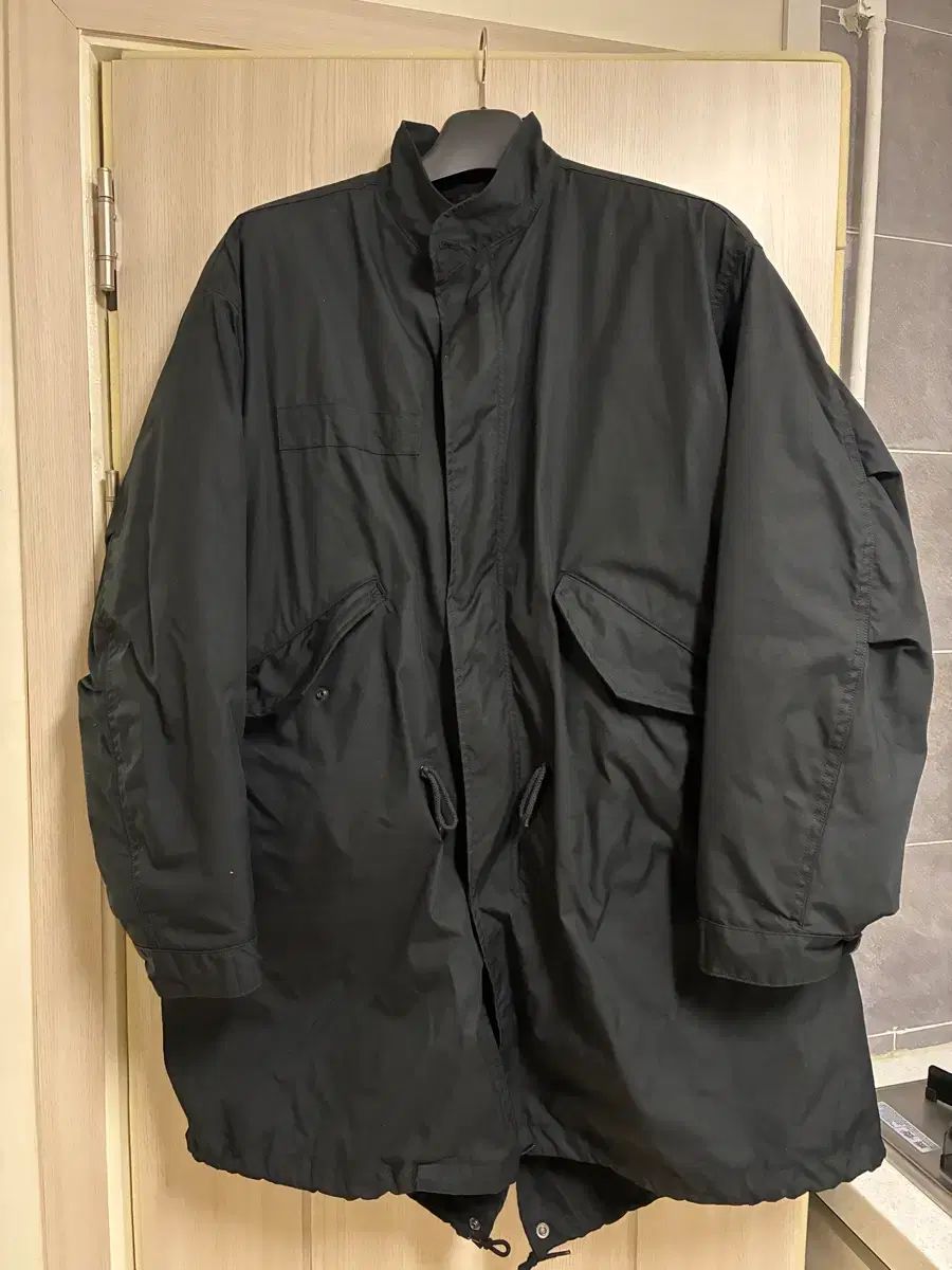 L m 65フィッシュテールパーカー ブラック