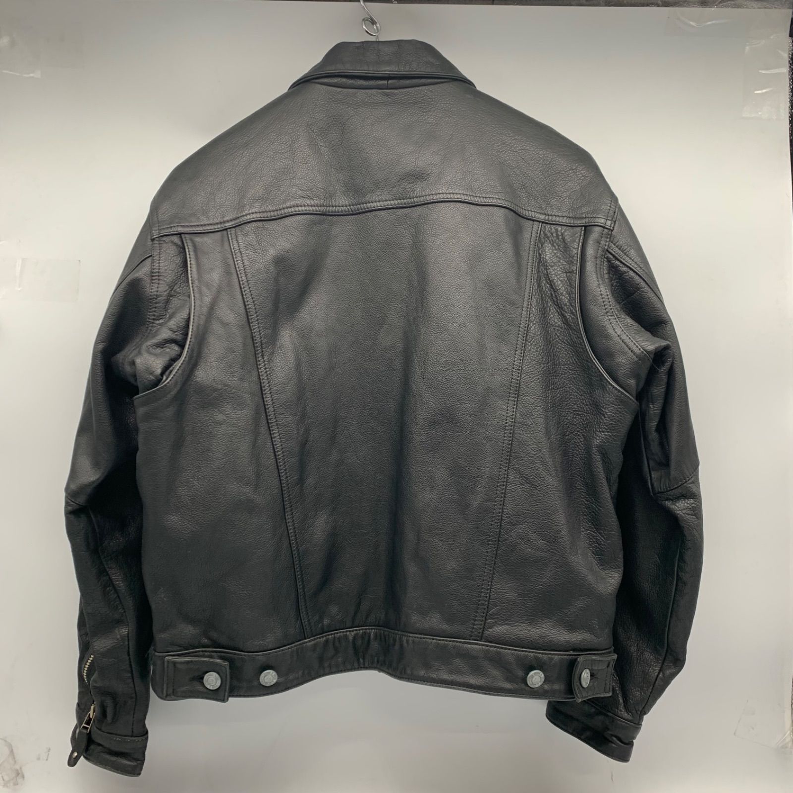 EF 1205-5-2 EDWIN COMPANY エドウイン韓国製 レザージャケット 黒 size L