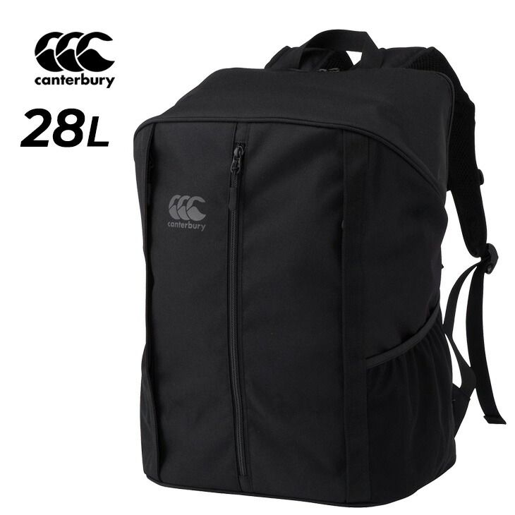 カンタベリー リュック バックパック 28 L canterbury フロントジップ ラグビーバッグ 35リットル コーデュラ 丈夫 耐久性 鞄 男女兼用 スポーツバッグ ワンポイント