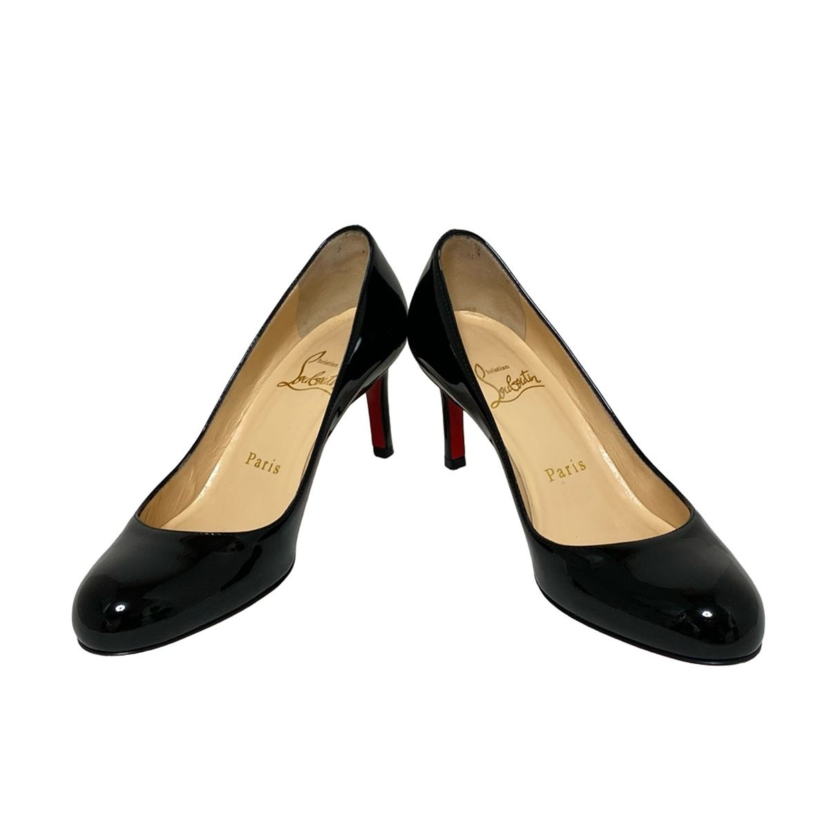 クリスチャンルブタン パンプス 34 レディース - 黒 レザー