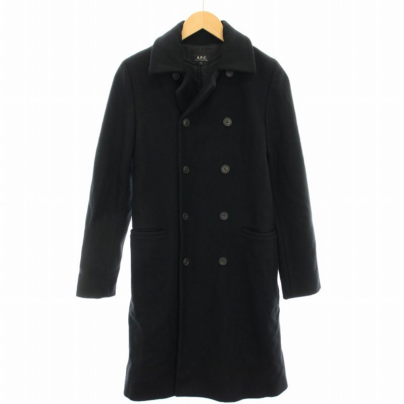 アーペーセー A.P.C. ダブルブレストコート Pコート ウール ロング S