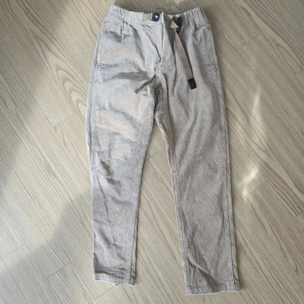 グラミチ コーデュロイ ベルト付き パンツ ベージュ