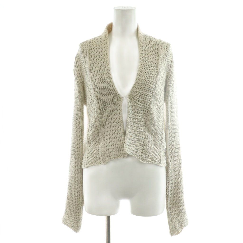 美品 マックスマーラ カーディガン ニットジャケット ウールカシミヤ 白タグ M マックスマーラ MAX MARA ニットカーディガン コットン シルク 絹 M 白