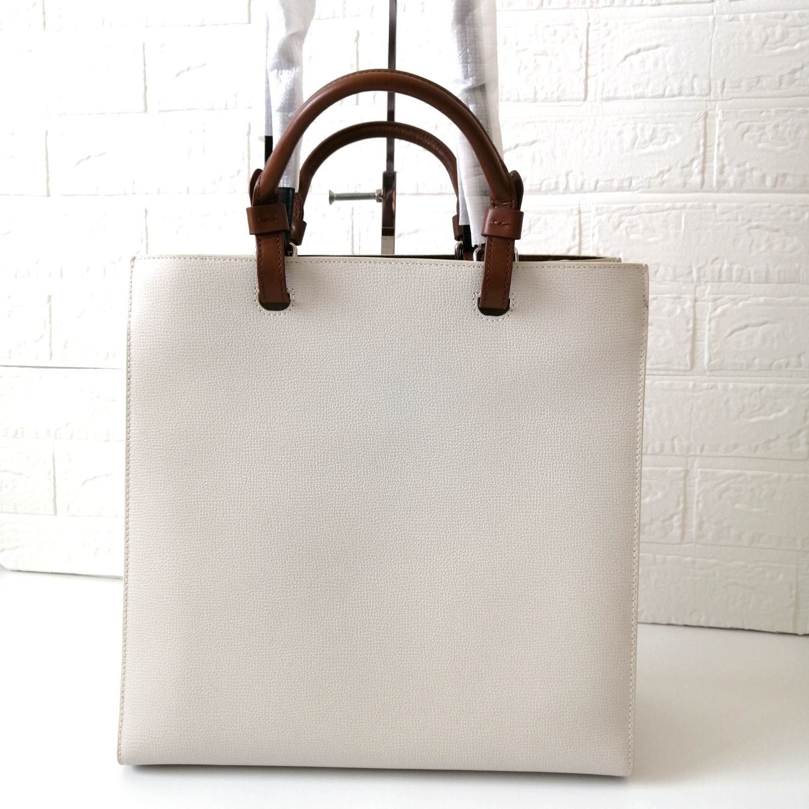 極美品 フルラ FURLA トートバッグ ヴァーシティスタイル ラージ 