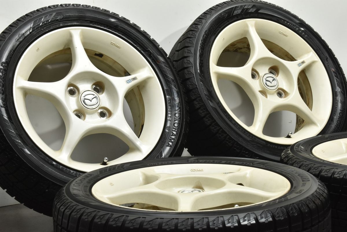 バリ溝 マツダ NB ロードスター 15 in 6 J 40 PCD 100 ヨコハマ アイスガード iG 60 195 50 R スタッドレス ノーマル戻し