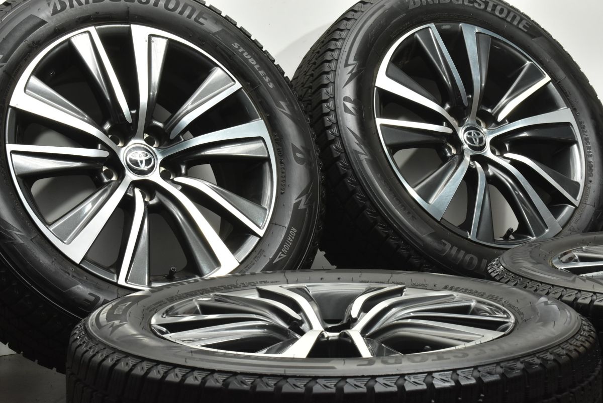 バリ溝 トヨタ 80 ハリアー G 18 in 7 J 35 PCD 114 3 ブリヂストン ブリザック DM V 225 60 R RAV 4 ヴァンガード 流用