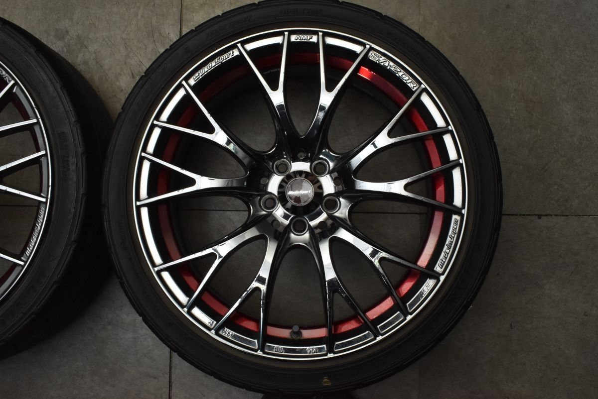  86 BRZ等に ウェッズスポーツ SA 20 R 18 in 7 5 J 45 PCD 100 ダンロップ ディレッツァ DZ 101 215 40 カローラ スポーツ インプレッサ 18インチ タイヤ ホイールセット