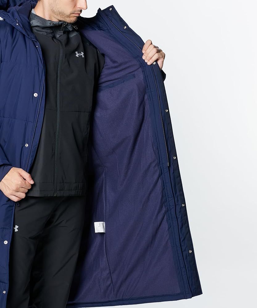  アンダーアーマー UA LOGO LONG COAT Midnight Navy XL ジャケット コート ベビー服(~95cm)
