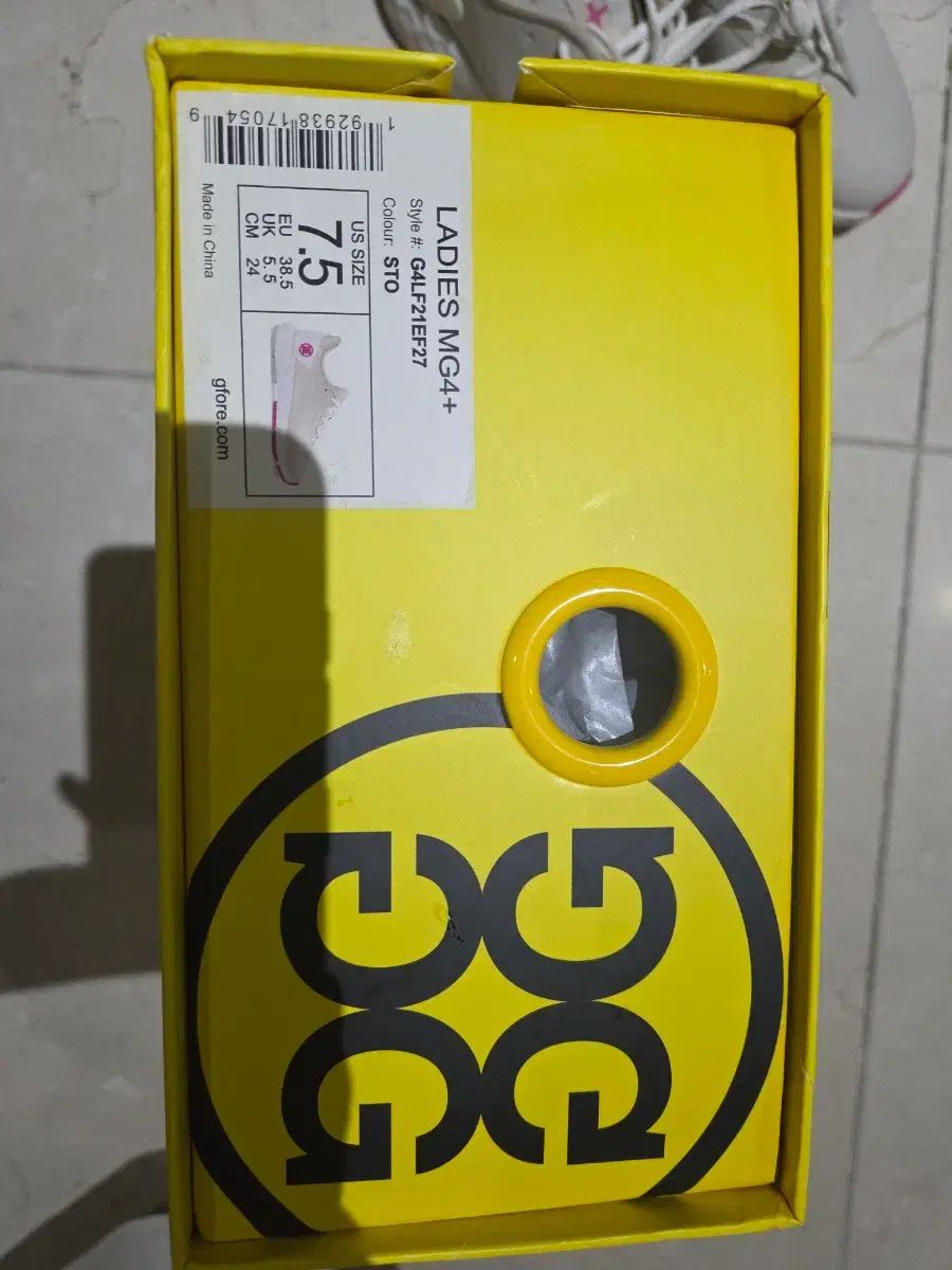 MG 4 ゴルフシューズ アイボリー レディース 7 5