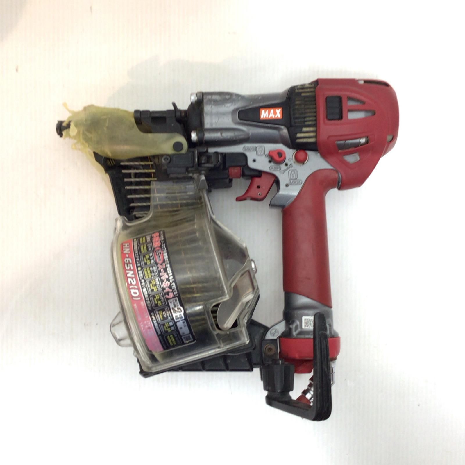 ΘΘMAX マックス エア釘打ち 程度B 本体のみ 高圧 27 65 mm HN N 2 D レッド