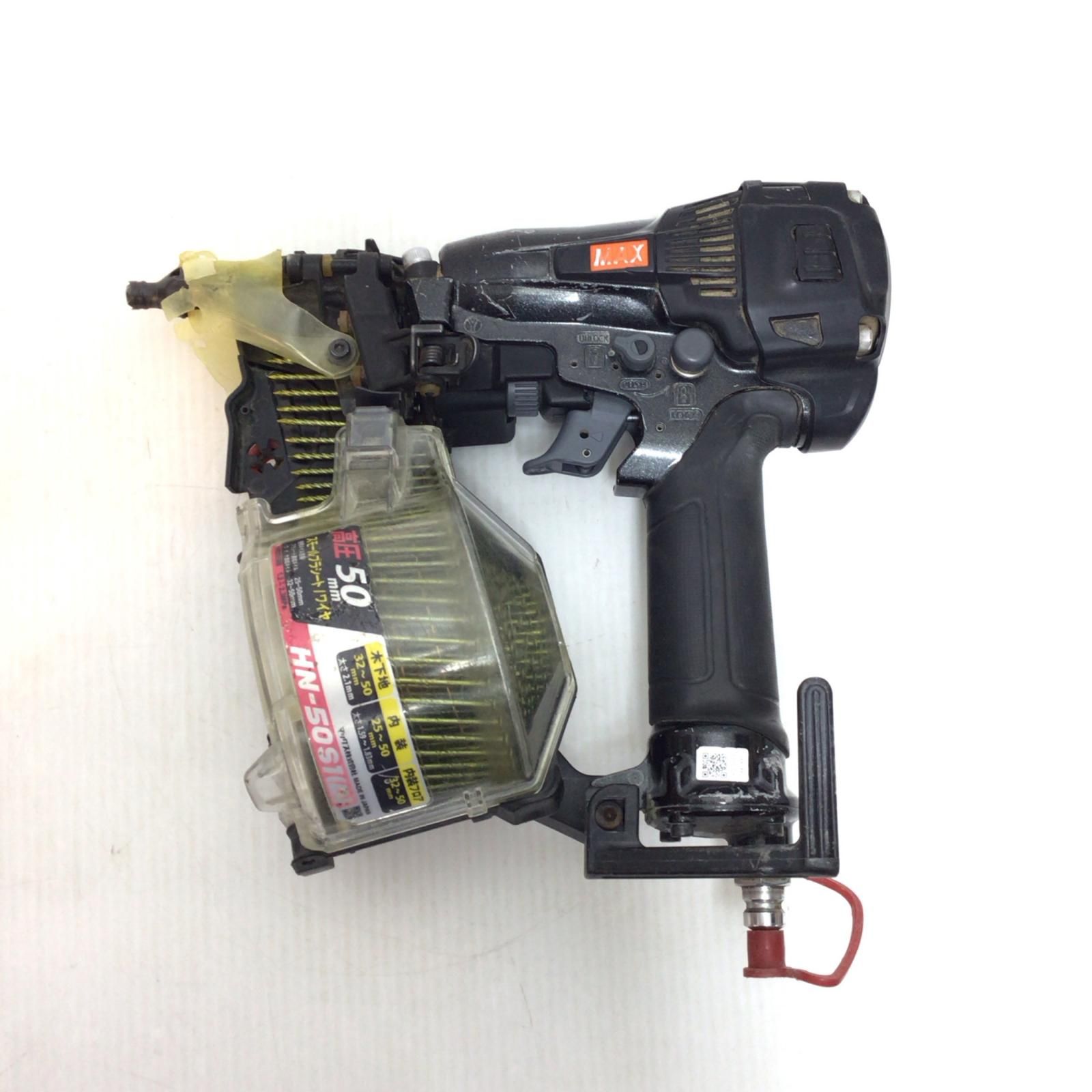 ΘΘMAX マックス エア釘打ち 程度B 本体のみ 高圧 25 50 mm HN S 1 D ブラック