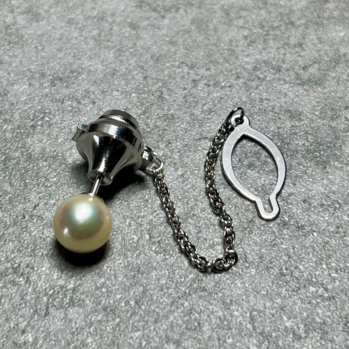 K14WG パール タイタック ネクタイピン 真珠 約8mm 現状品 - メルカリ