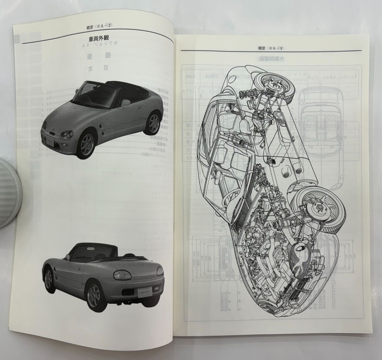 スズキ カプチーノ サービスマニュアル E-EA11R《2冊セット》／整備