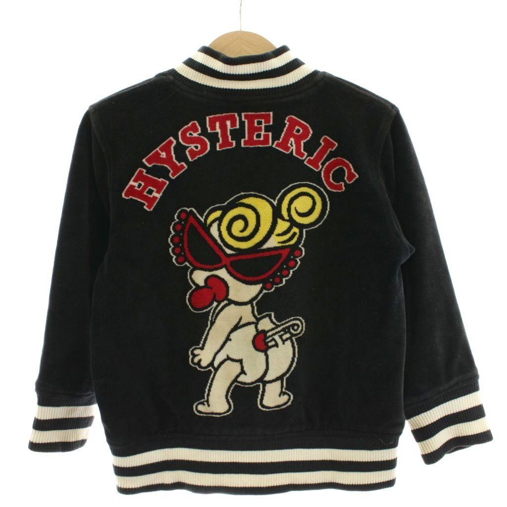 ★ヒステリックミニ★希少レア＊ジャケット＊110cm ヒステリックミニ Hysteric MINI ブルゾン ジャケット ロゴ 100 黒