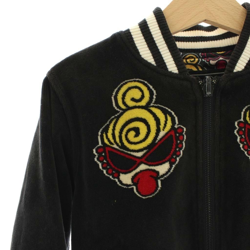 ヒステリックミニ Hysteric MINI ブルゾン ジャケット ロゴ 100 黒