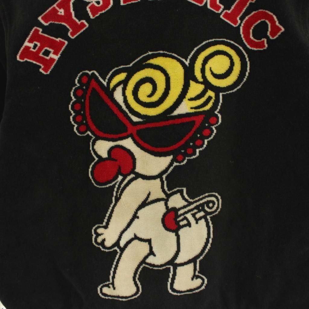 ヒステリックミニ Hysteric MINI ブルゾン ジャケット ロゴ 100 黒