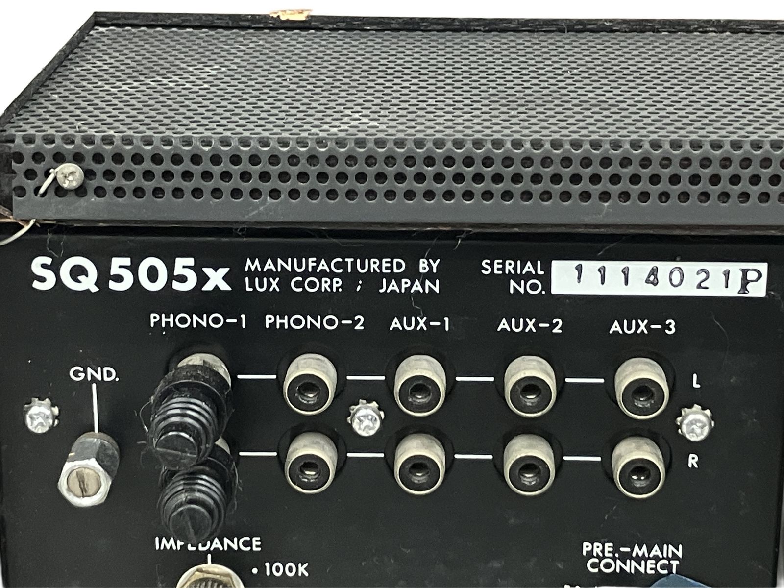 LUXMAN ラックスマン SQ505X プリメイン アンプ 音響機器 ジャンク