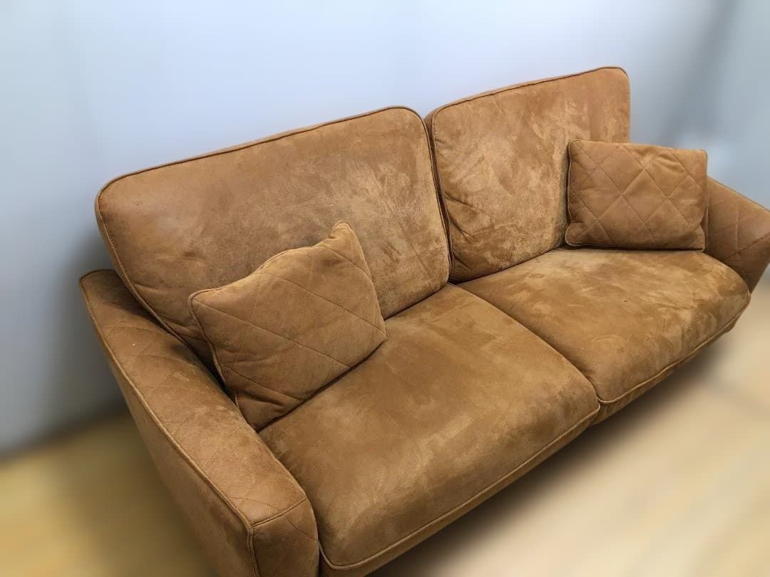  リラックスフォーム RELAXFORM 3人掛けソファ コーデュロイ調 キャメル クッション付 北欧風 おしゃれ リビング用 112901 1 035 麻モダン 2人掛け 3人掛けソファ ソファ ソファベッド