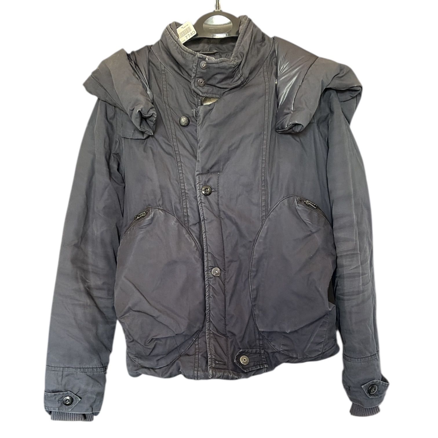 Z1664 G-Star Raw ネイビー 中綿ジャンパー XS 濃紺 ジースター 