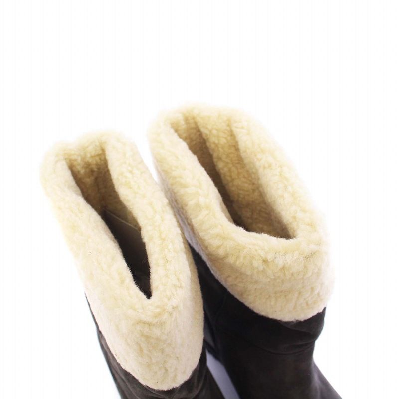 ファビオルスコーニ FABIO RUSCONI ムートンブーツ ハーフ ボア