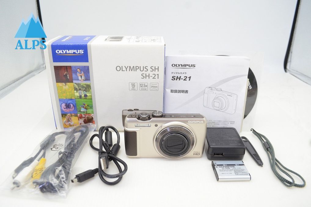 OLYMPUS オリンパス STYLUS SH-21 コンパクトデジタルカメラ ゴールド