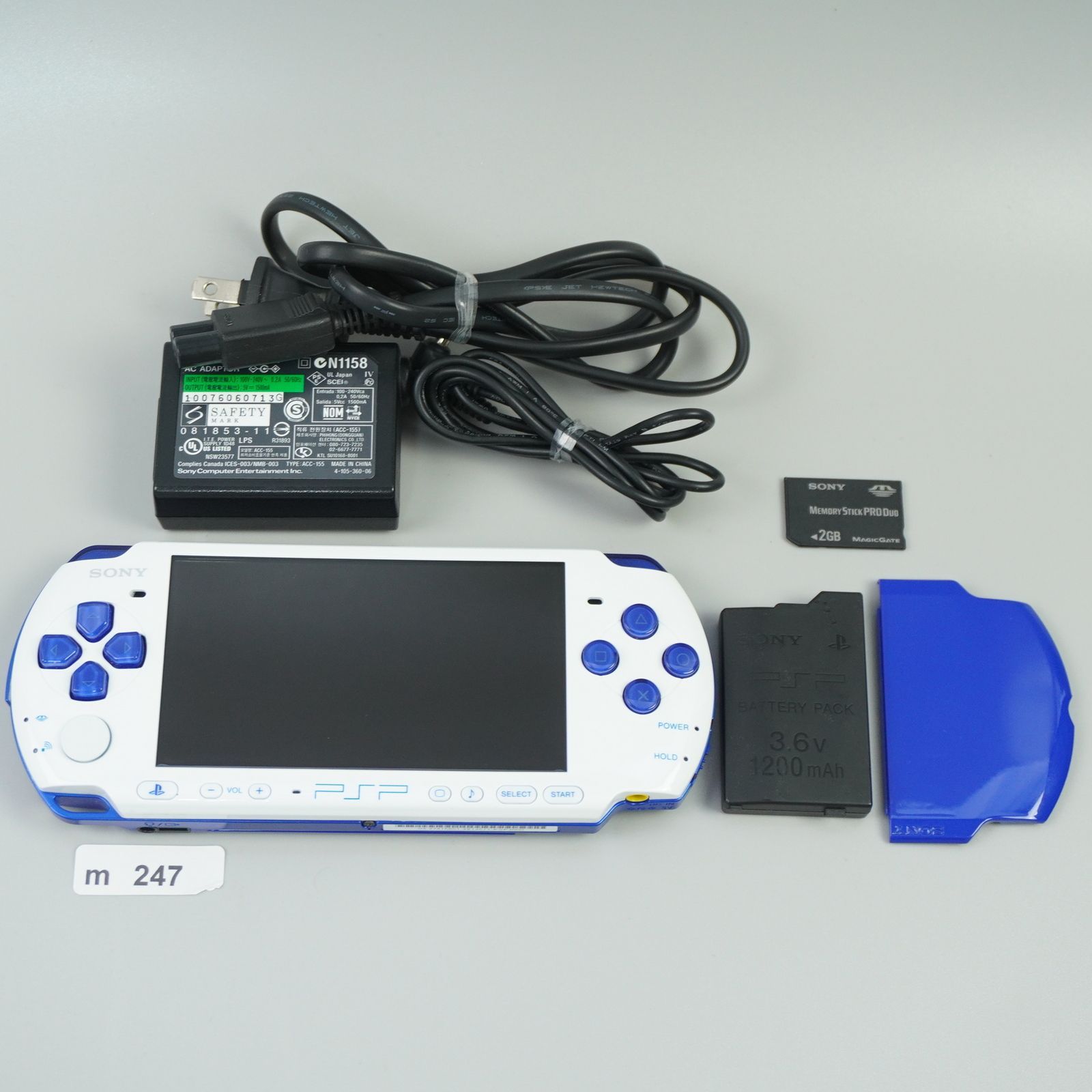 SONY PSP 3000 ブルー ホワイト ｍ247